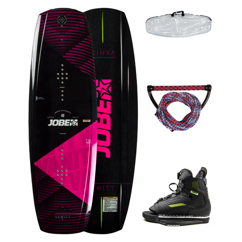 Jobe vanity wakeboardpaket damen 131 cm mit unit wakeboard bindungen