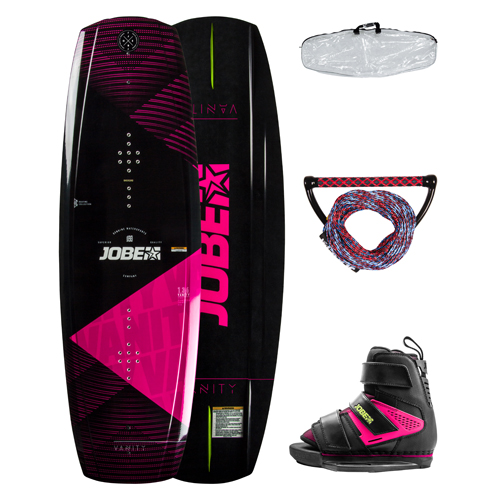 Jobe vanity wakeboardpaket damen 131 cm mit host wakeboard bindungen rosa