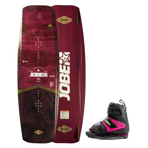 Jobe armada red wakeboardset 137 cm mit host wakeboard bindungen rosa