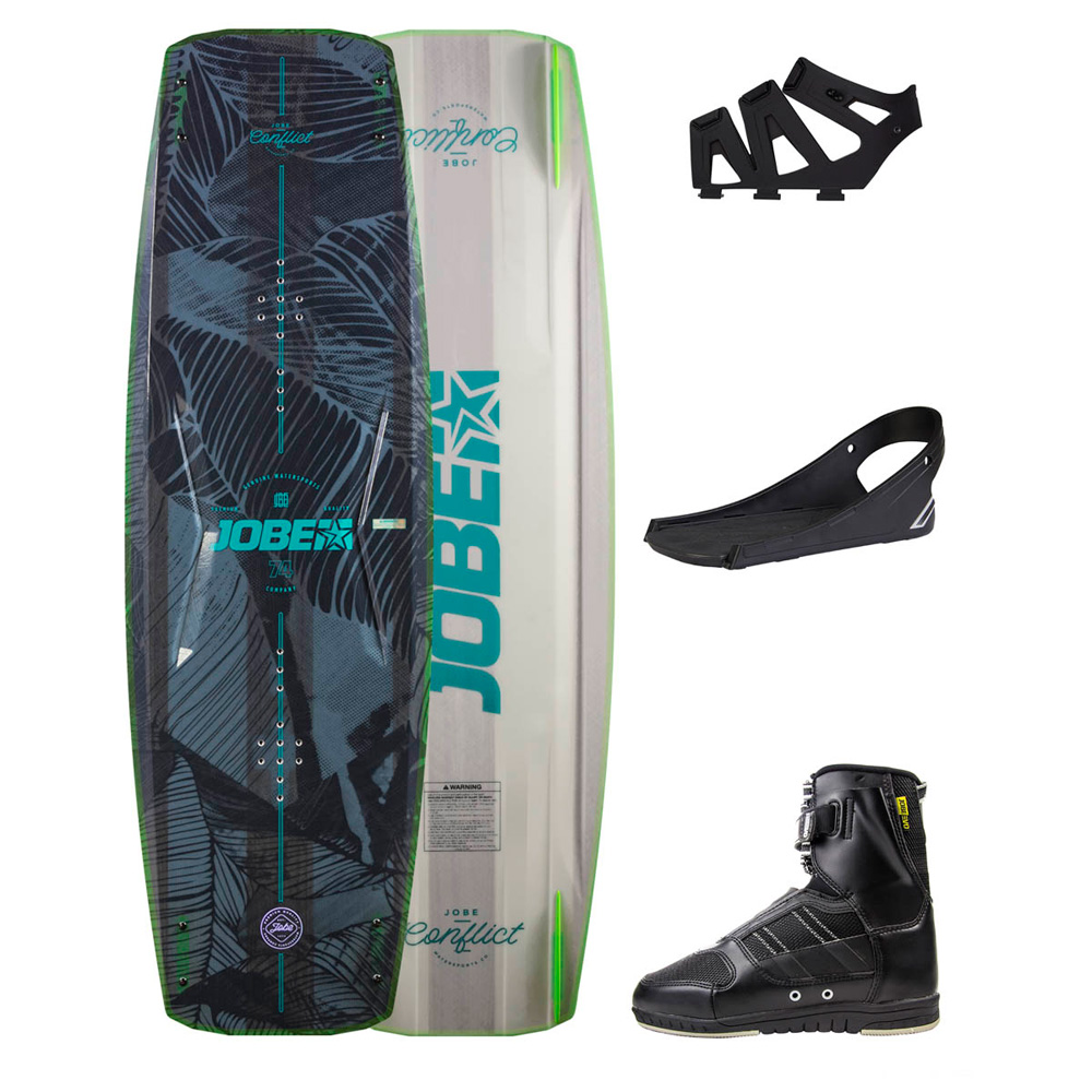 Jobe Conflict wakeboardset 127cm mit Drift wakeboard bindungen