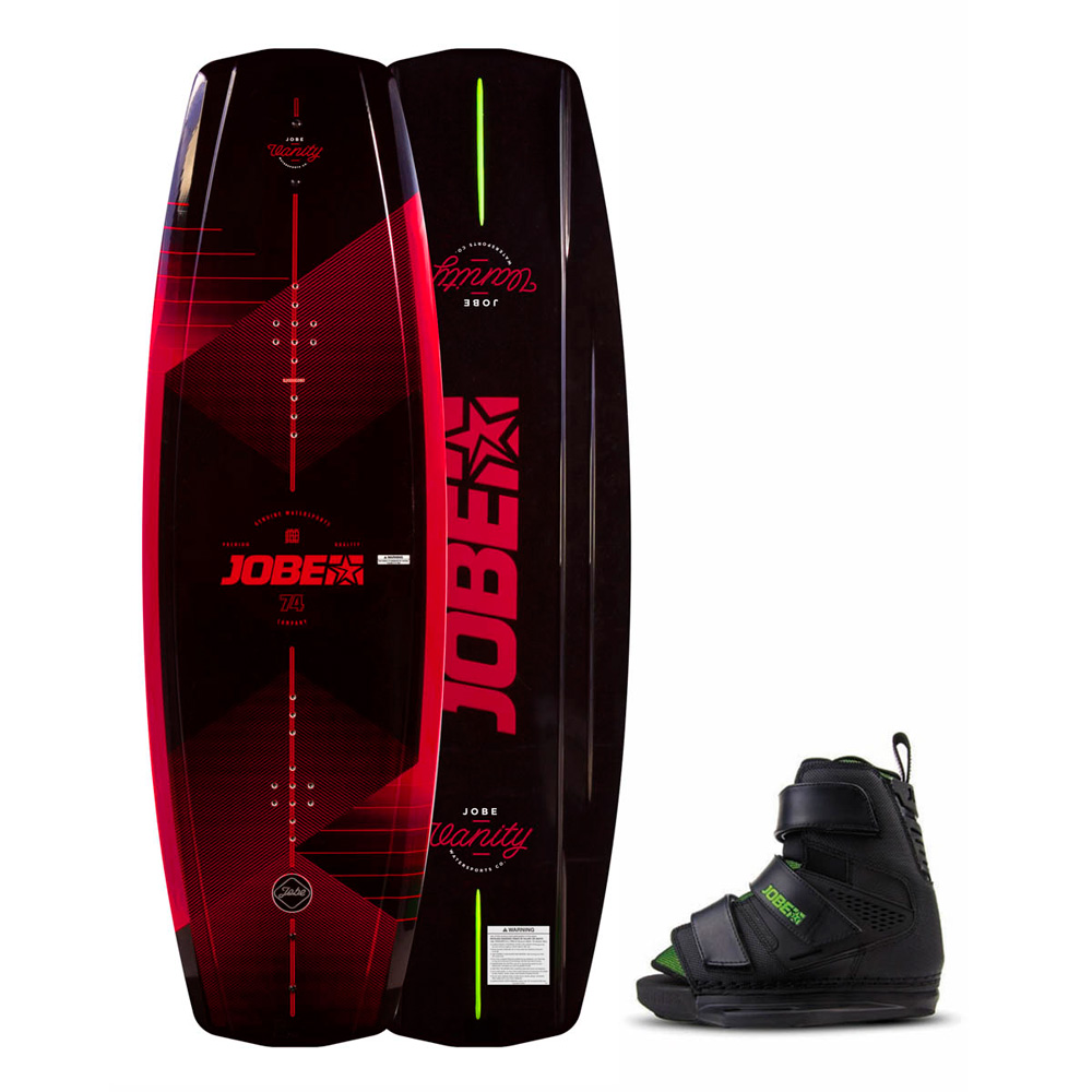 Jobe Vanity wakeboardset 136cm mit Host wakeboard bindungen